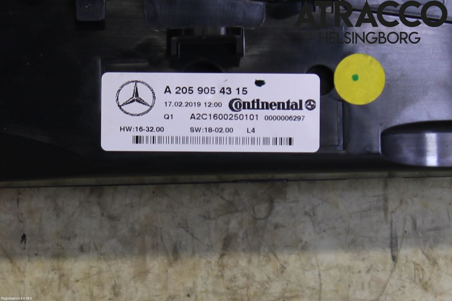 Mercedes-Benz MB C-KLASS (W205) 14-21 Varme Ac Betjening-Display