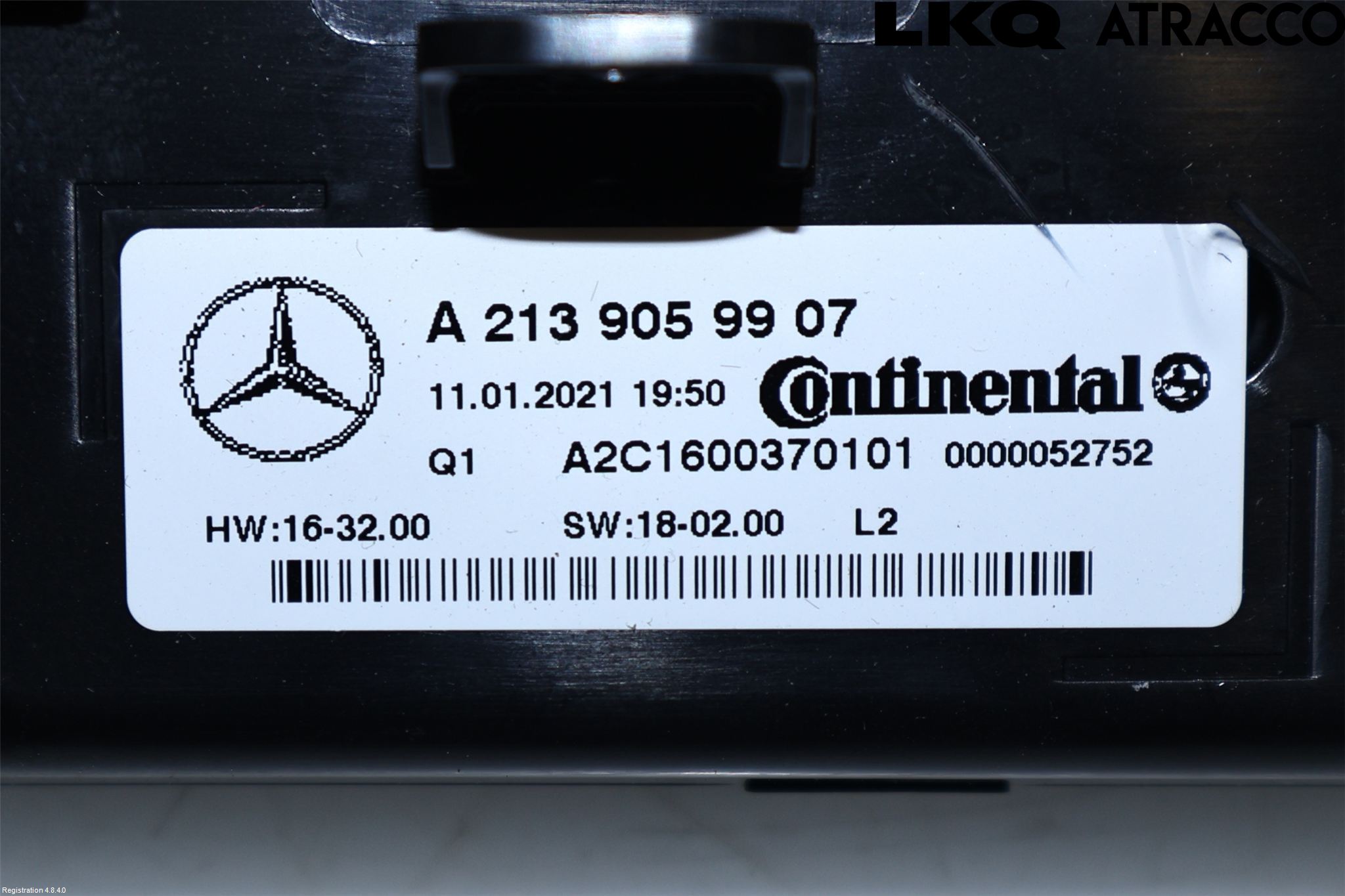 Mercedes-Benz MB E-KLASS (W213) 16-23 Varme Ac Betjening-Display