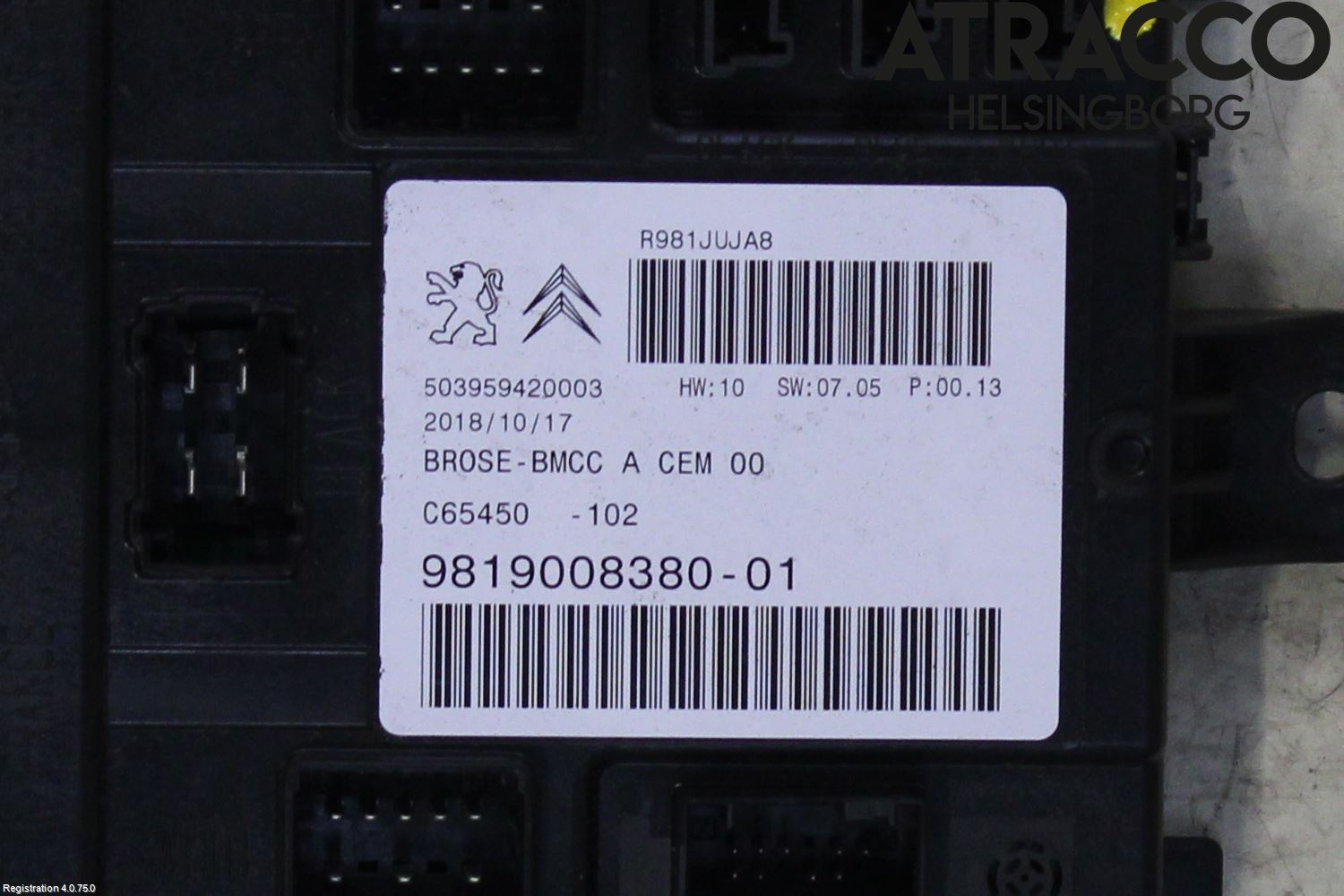 Peugeot 5008 17-24 Styreenhet Bakluke