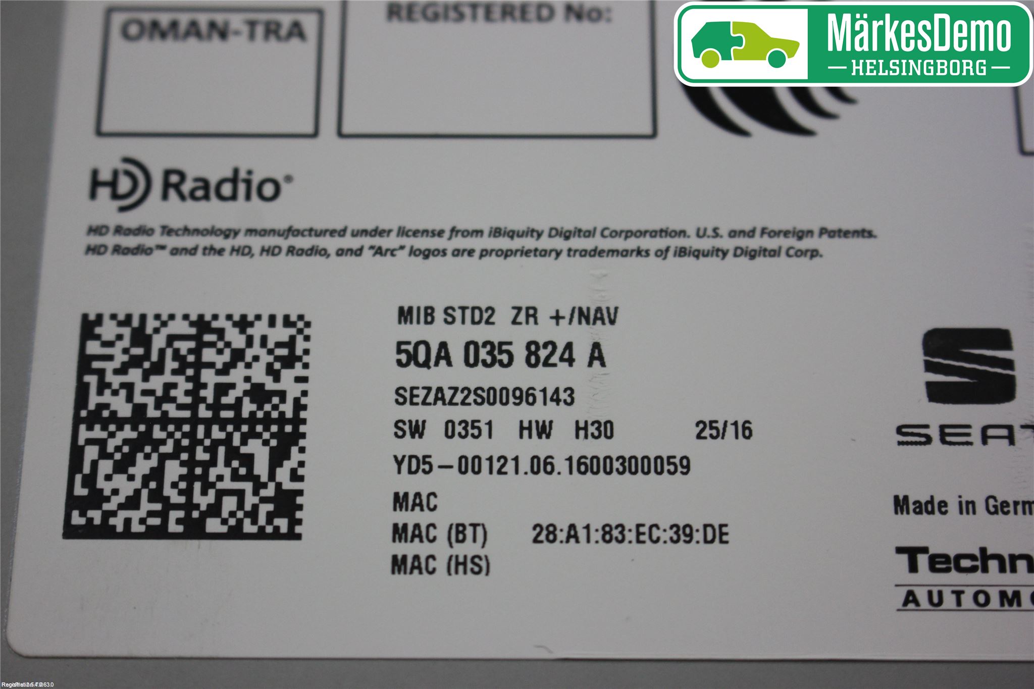 Seat LEON 13-20 Stereo Radio Med Cd