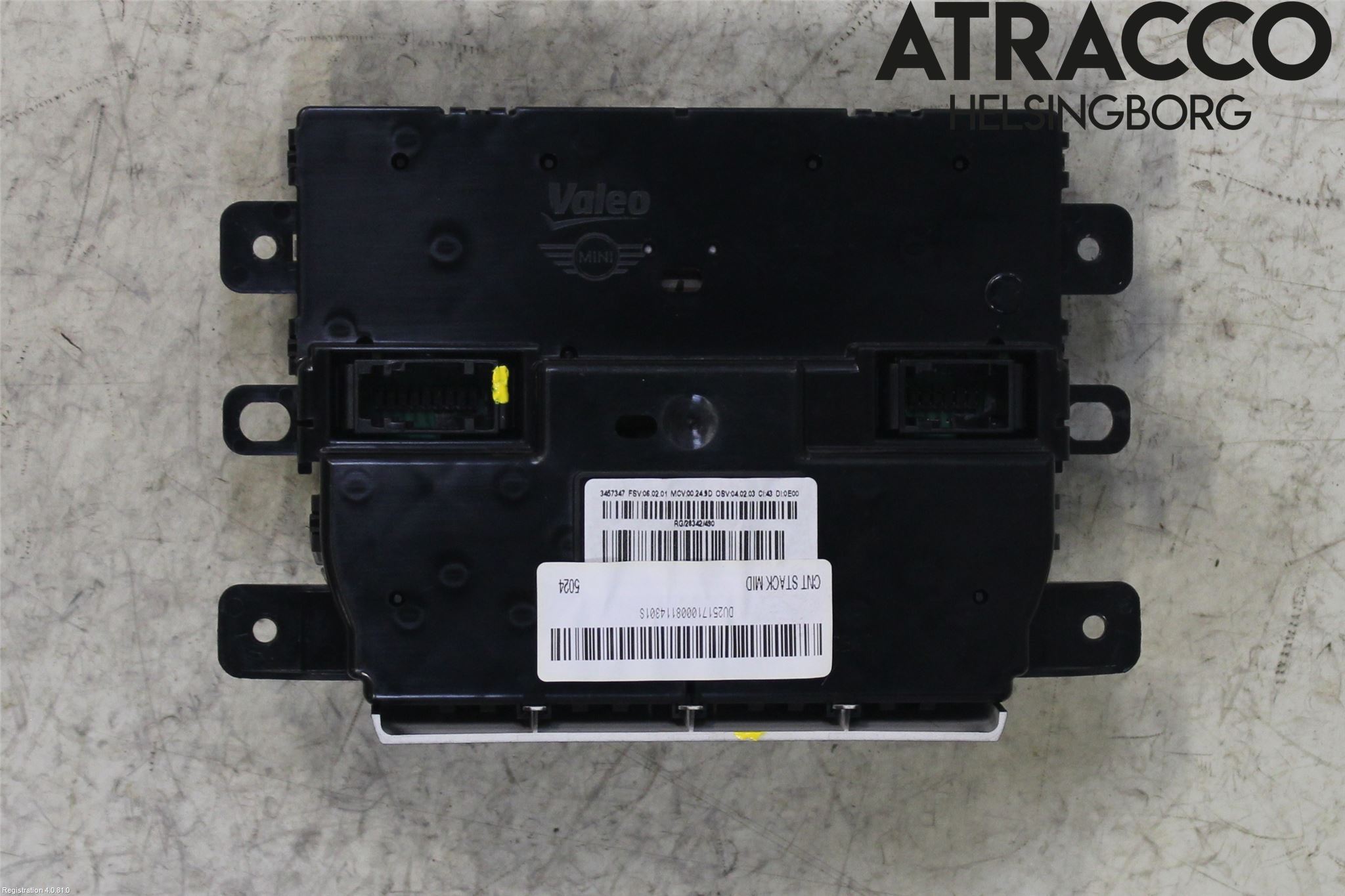 Mini CLUBMAN R55 06-14 Varme Ac Betjening-Display