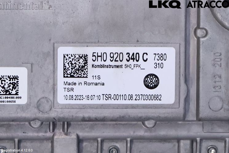 Volkswagen VW GOLF / E-GOLF VIII 20- Instr Kombinert