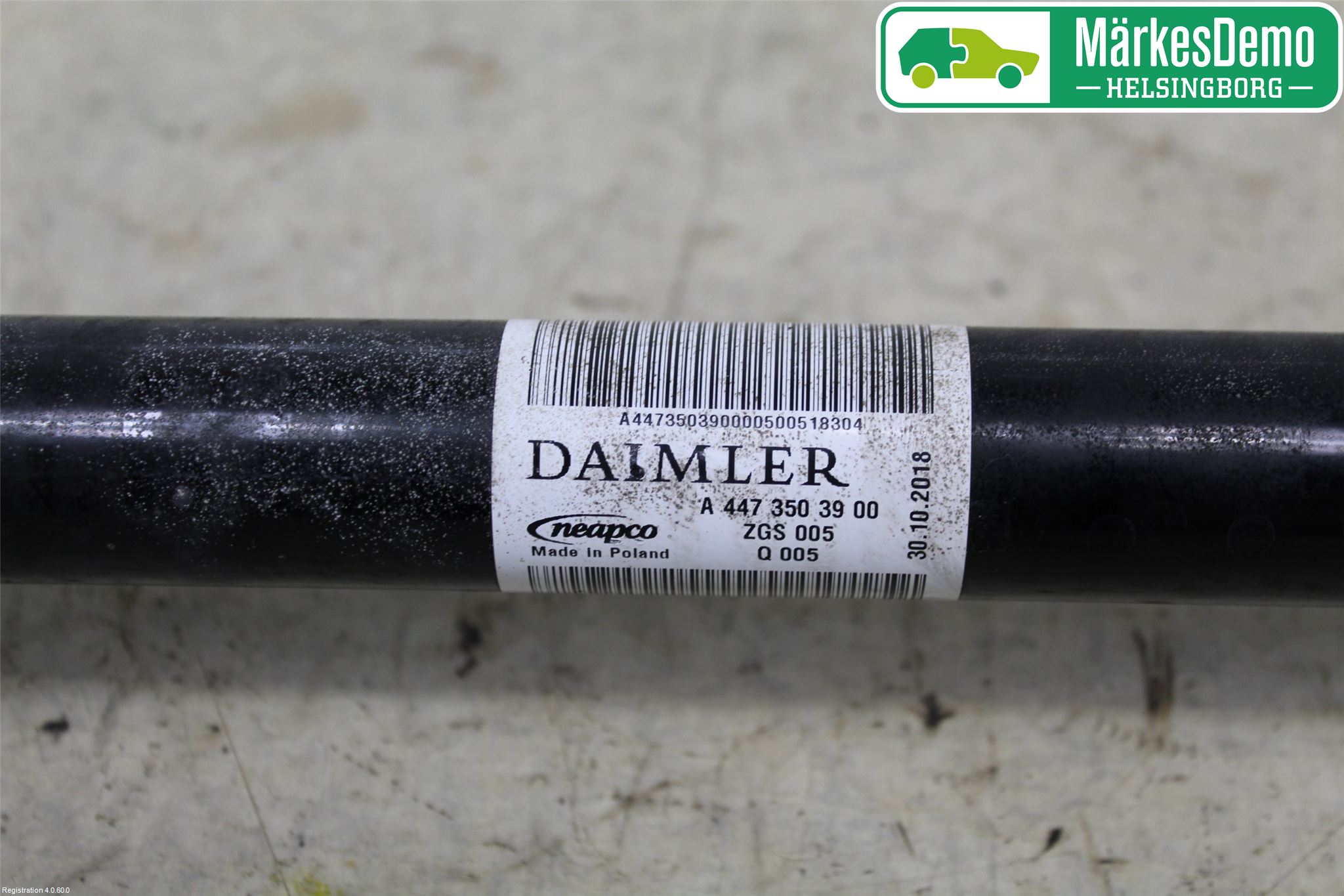 Mercedes-Benz MB VITO/V-KLASS (W640,W447,W448) 14- Drivaksel Bak Kompl Venstre