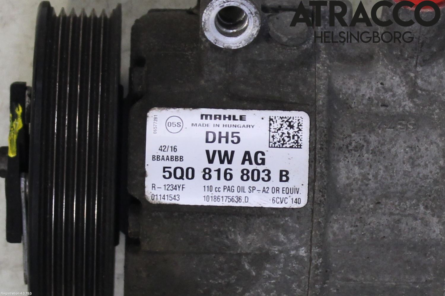 Volkswagen VW PASSAT 15-19 Varme Ac Kompressor