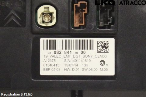 Peugeot 308 14-21 Multifunktionsdisplay
