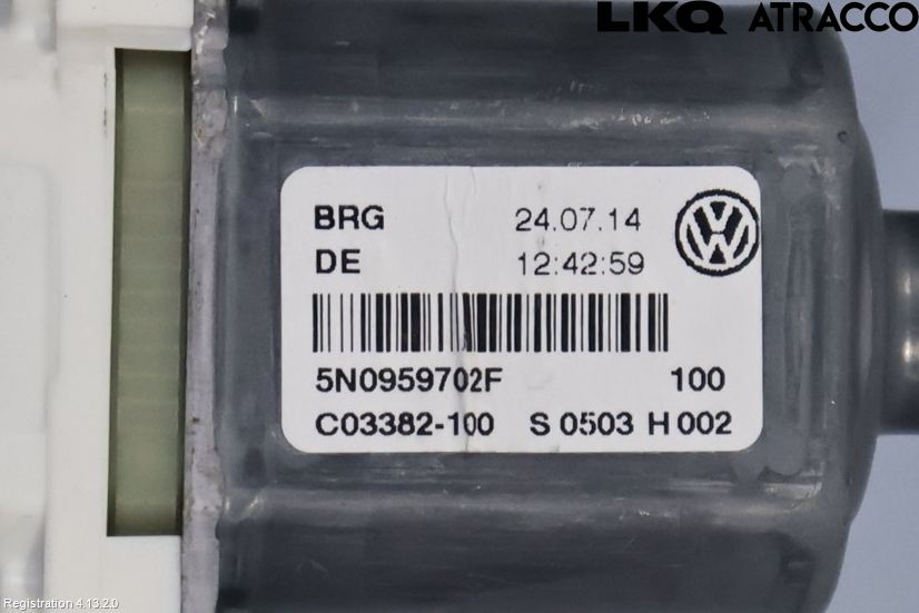 Volkswagen VW TIGUAN 07-16 Vindusheismotor