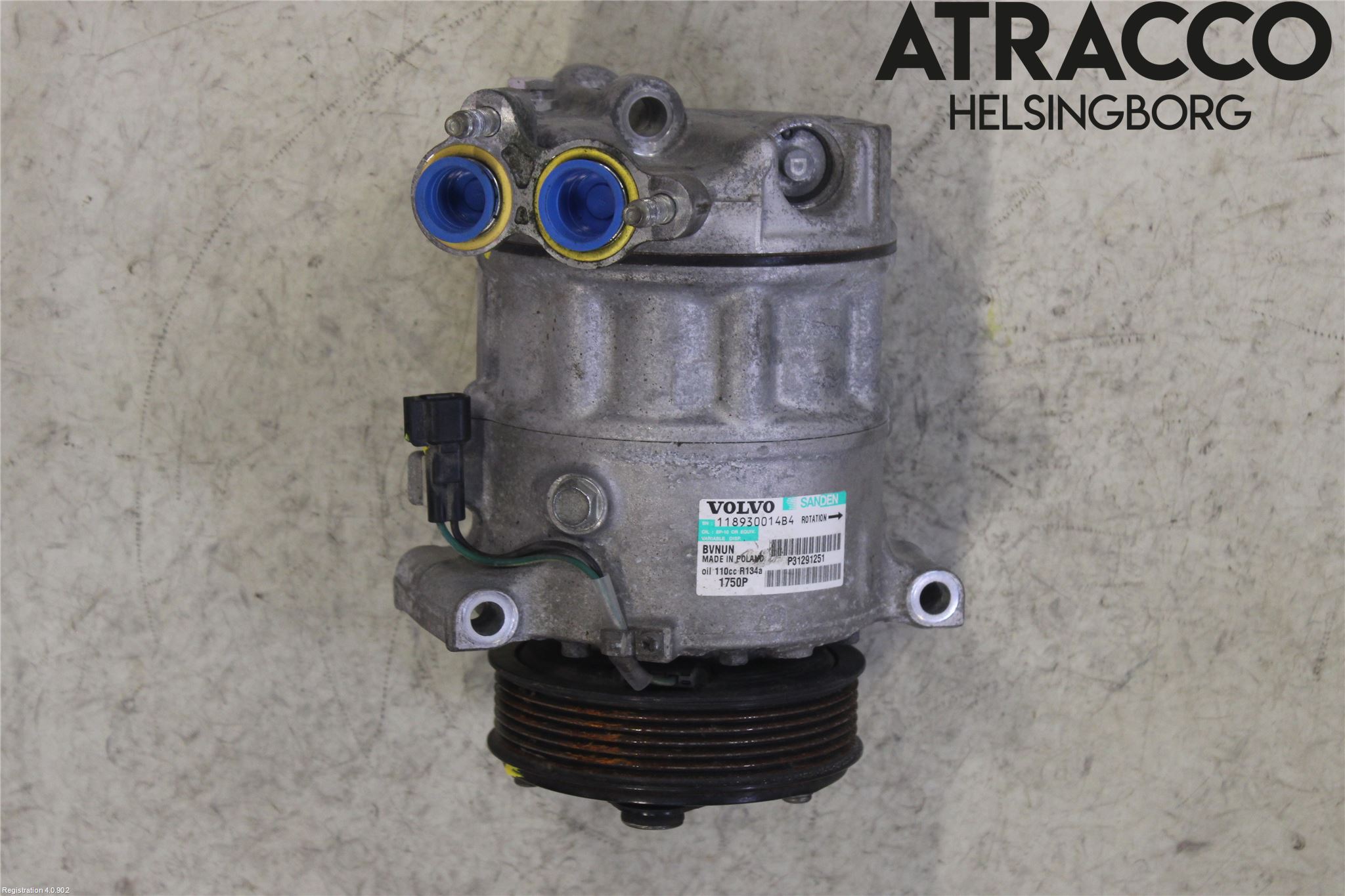 Volvo V40 12-19 Varme Ac Kompressor