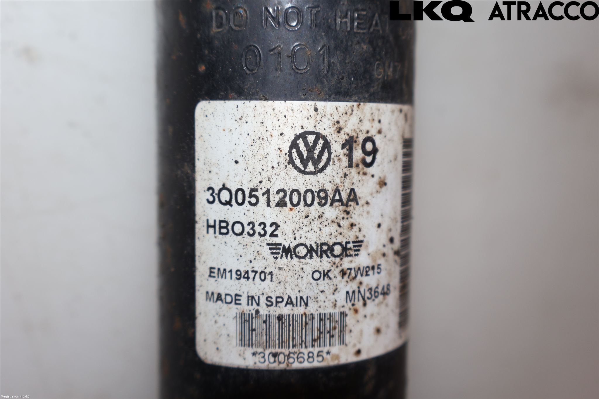 Volkswagen VW PASSAT 15-19 Støtdemper Bak