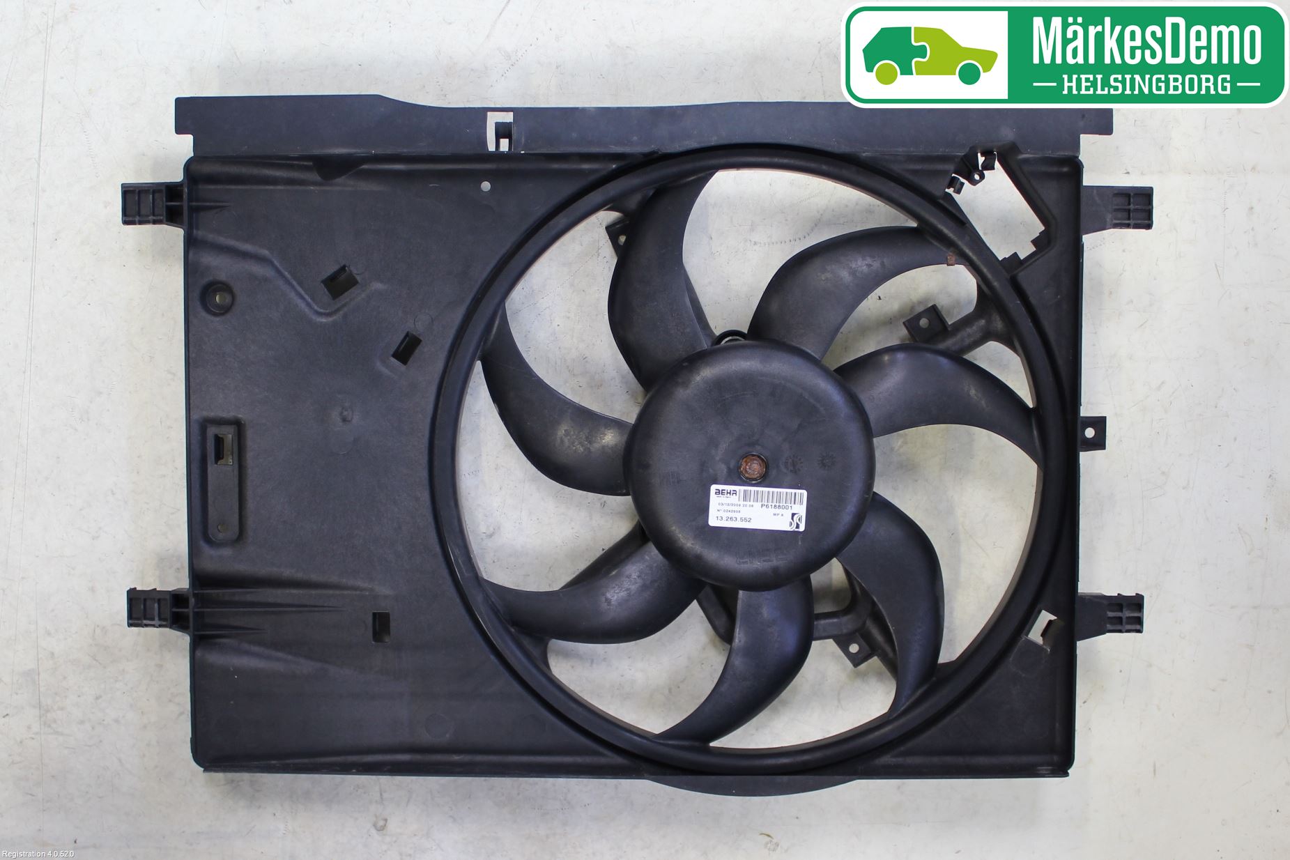Fiat PUNTO EVO 10-12 Kjølevifte Elektrisk