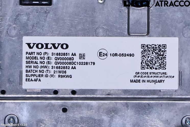 Volvo V90 17->> Multifunktionsdisplay