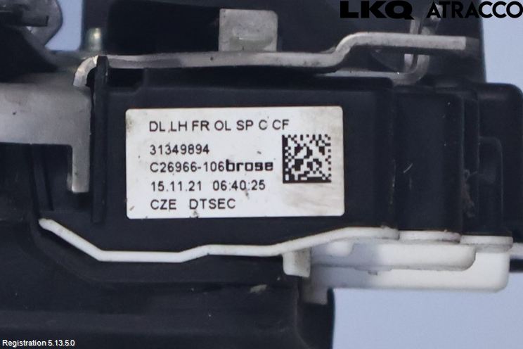 Volvo XC60 18- Dørlås - Låsekasse