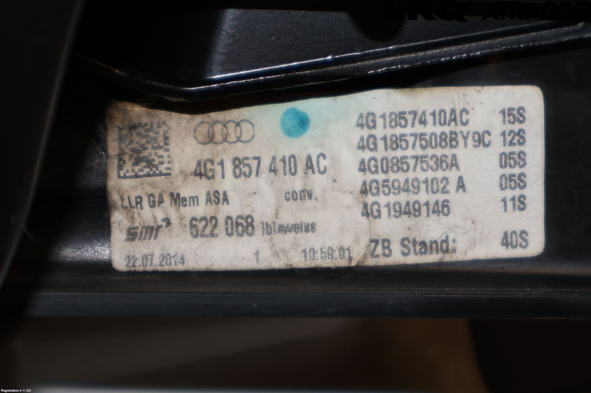 Audi A6 ALLROAD 12-18 Speil H M-El Justering