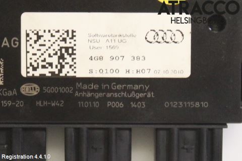 Audi A7/S7 4G 11-17 Styreenhet Tilhengerfeste