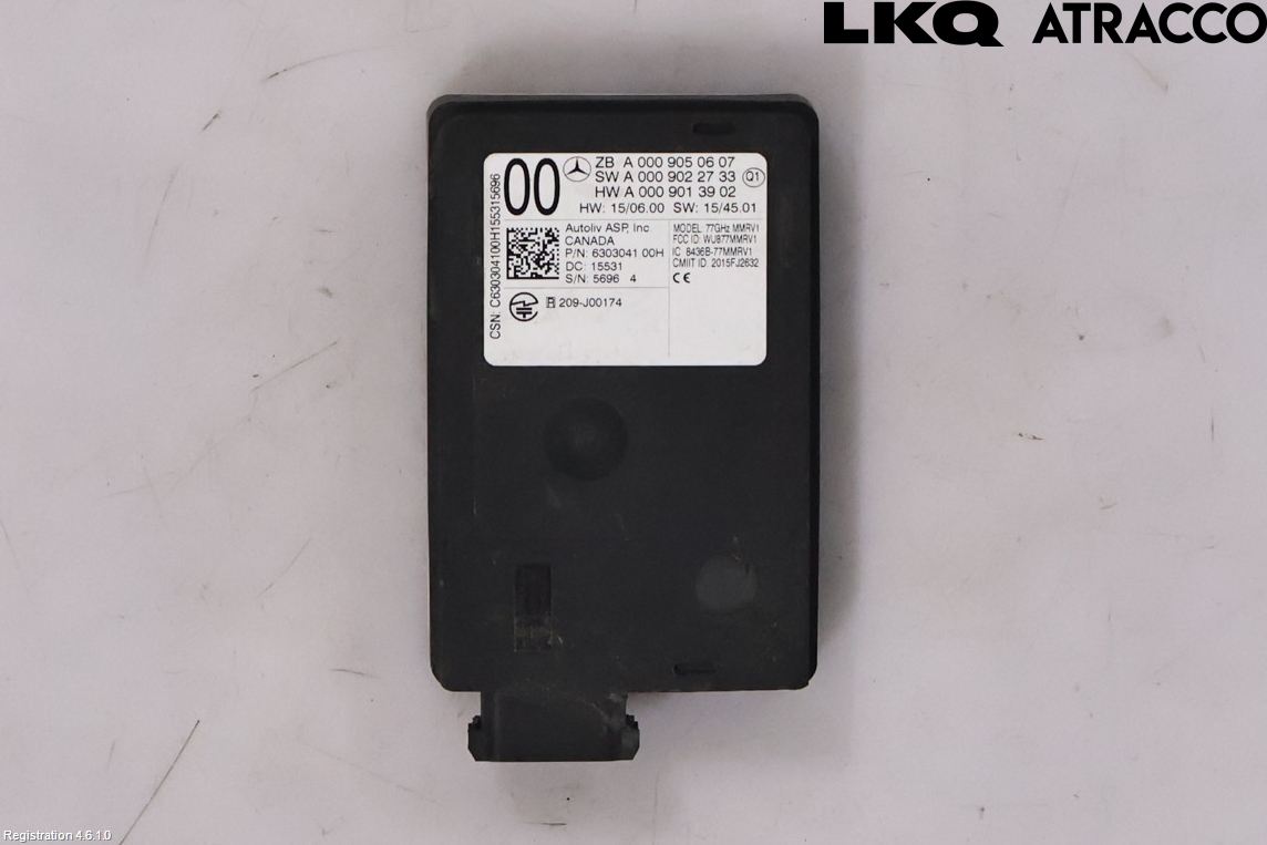 Mercedes-Benz MB E-KLASS (W213) 16-23 Sensor Kollisjonsbeskyttelse