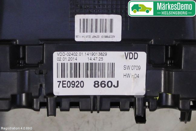 Volkswagen VW TRANSP/CARAVELLE (T5) 04-15 Instr Kombinert