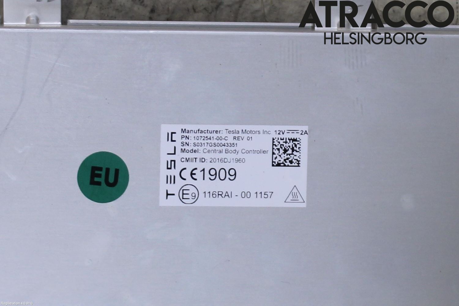 Tesla MODEL X 16- Styreenhet Klima