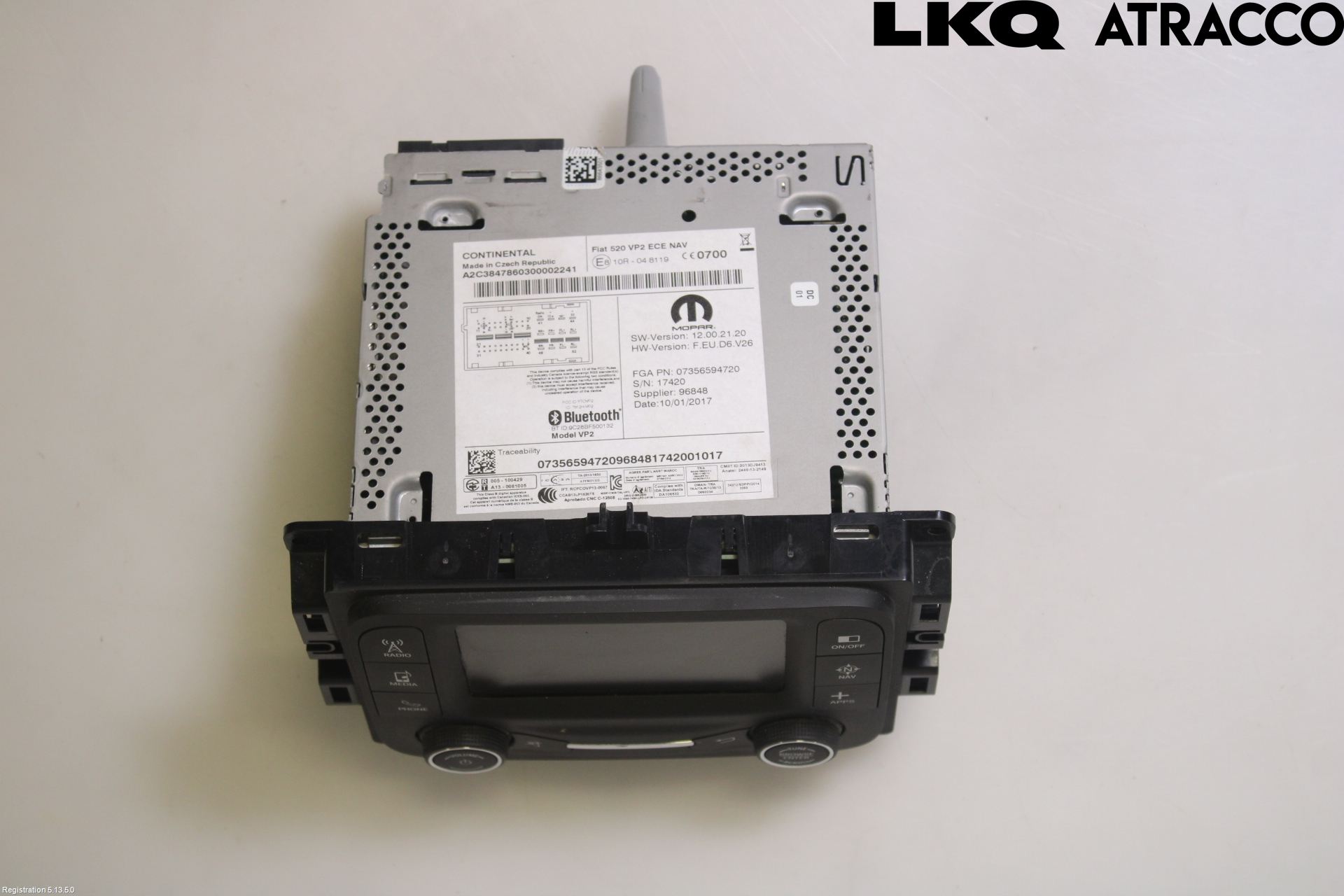 Jeep RENEGADE Stereo Radio Med Cd