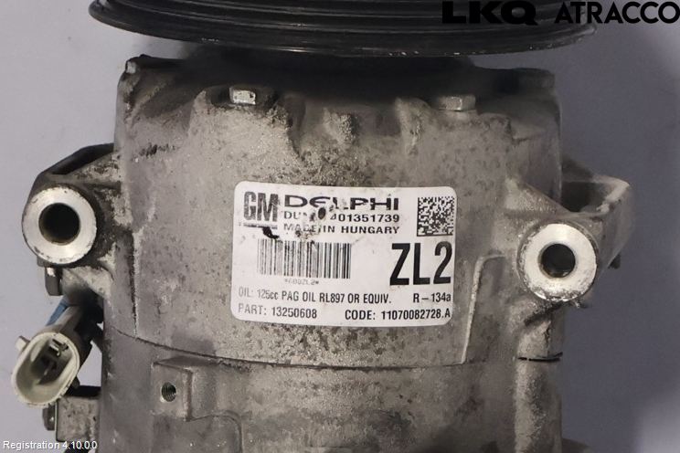 Opel ASTRA J 10-15 Varme Ac Kompressor