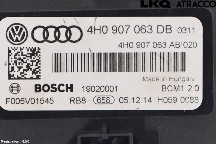 Audi A8/S8 4H 10-17 Styreenhet Øvrig