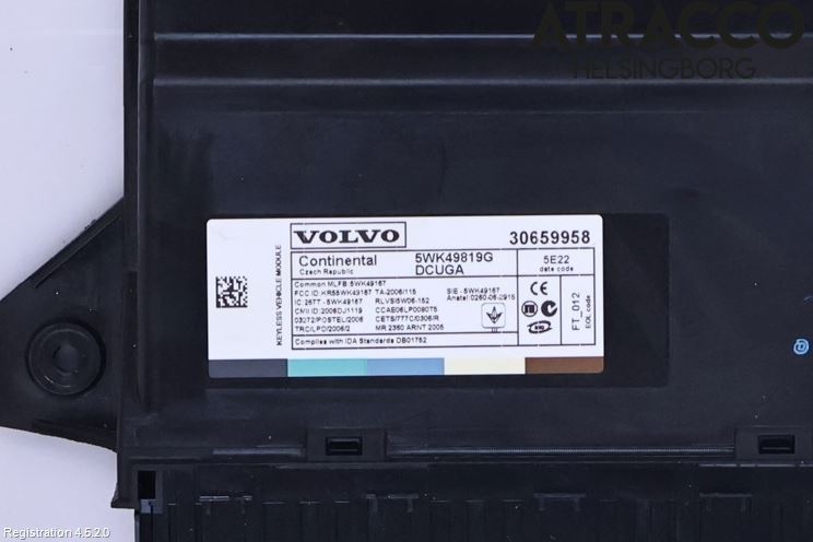 Volvo XC60 14-17 Styrenhet Nyckellös System