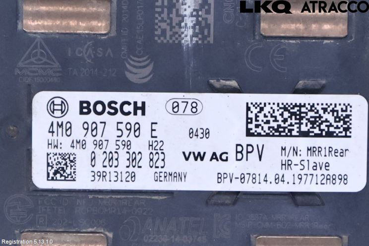 Audi A4 ALLROAD 17- Sensor Kollisjonsbeskyttelse