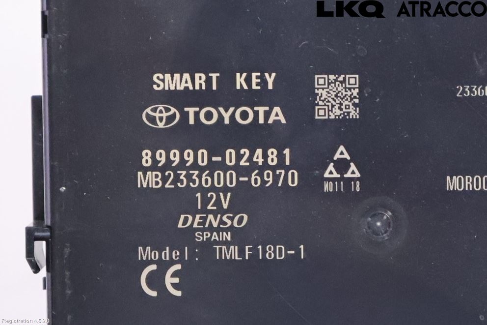 Toyota COROLLA 19- Styrenhet Nyckellös System