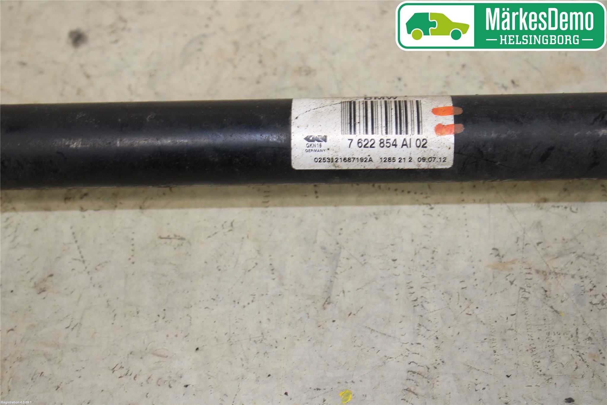 BMW 3 F30/F31/F80 12-19 Drivaksel Bak Kompl Høyre