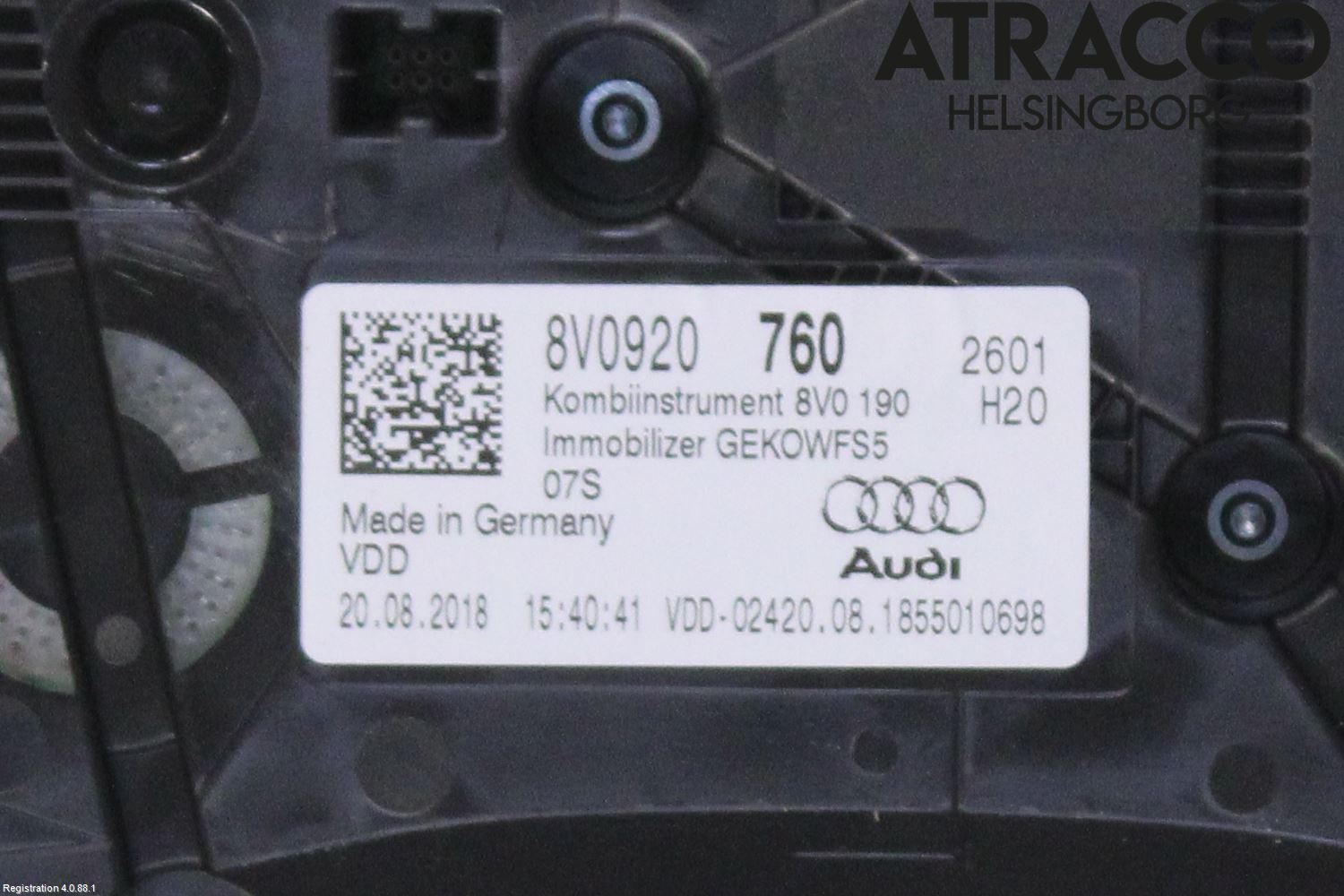 Audi A3/S3 8V 13-20 Instr Kombinert