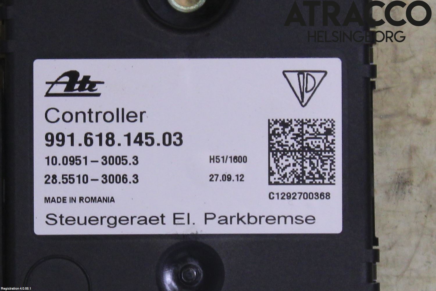 Porsche 911 64- Styreenhet Parkbrems
