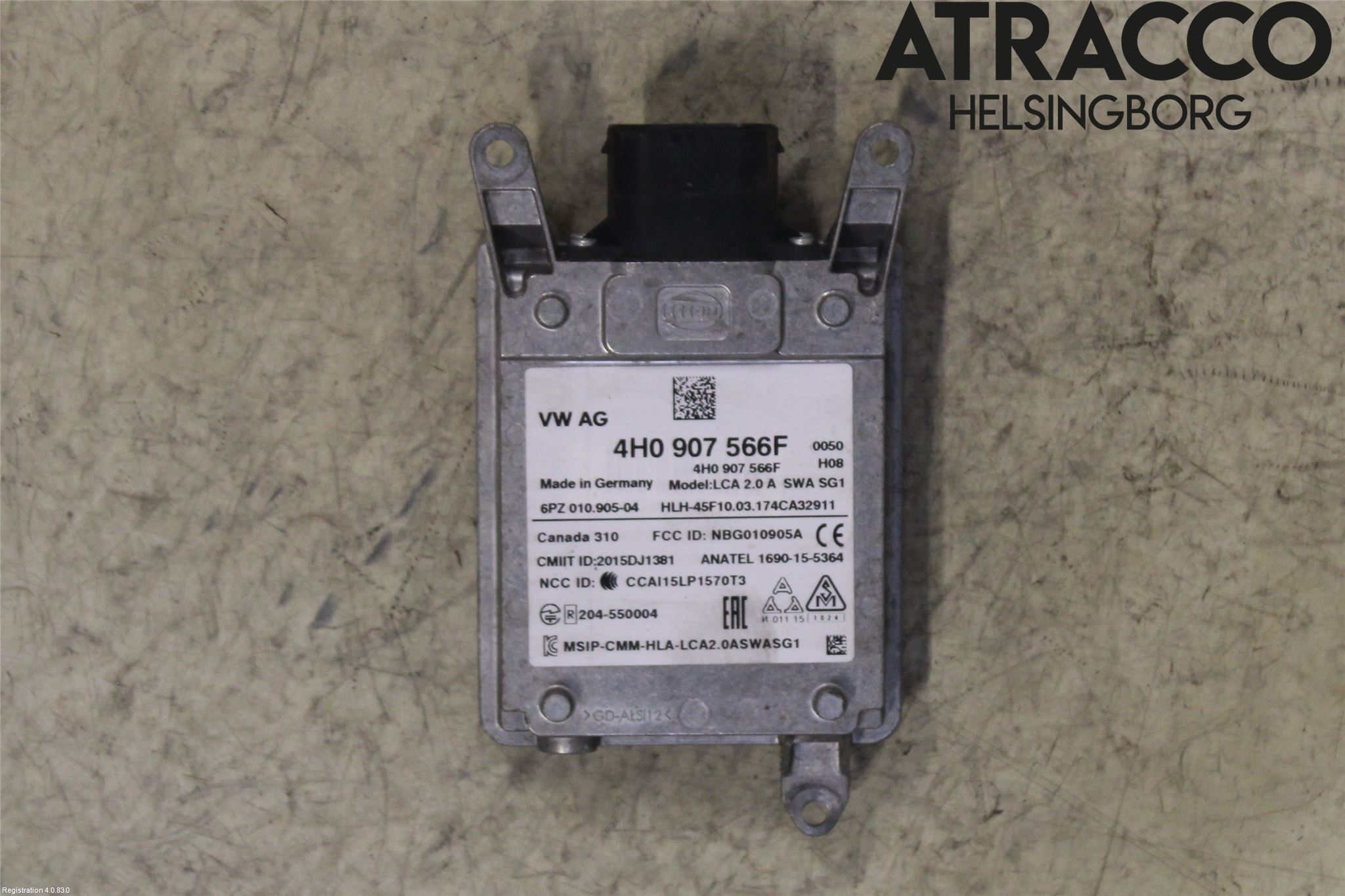 Audi A8/S8 4H 10-17 Sensor Kollisjonsbeskyttelse