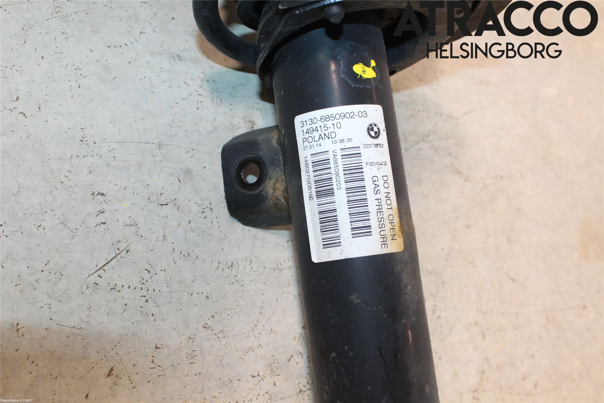 BMW 4 F32/F33/F82/F83 13-20 Fjærbein Foran Venstre