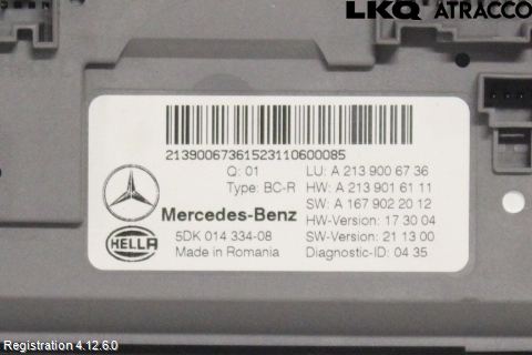 Mercedes-Benz MB E-KLASS (W213) 16-23 Styreenhet Klima