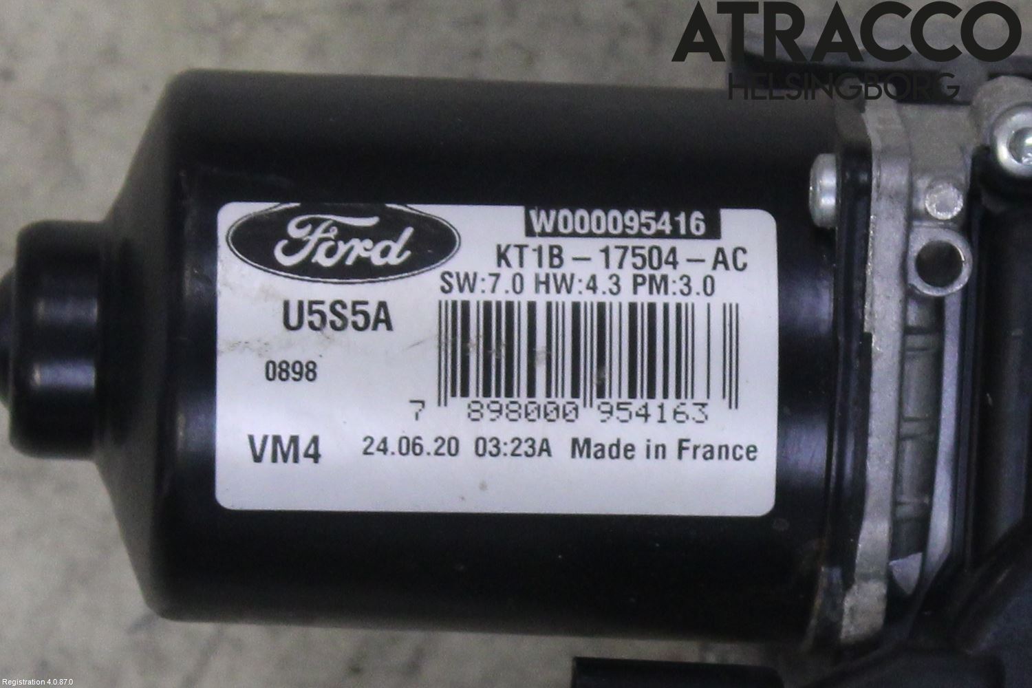 Ford TRANSIT/TOURNEO CONNECT 13-22 Viskermotor Frontrute