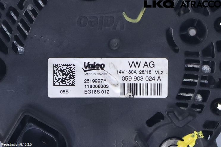 Volkswagen VW TOUAREG CR 18- Dynamo