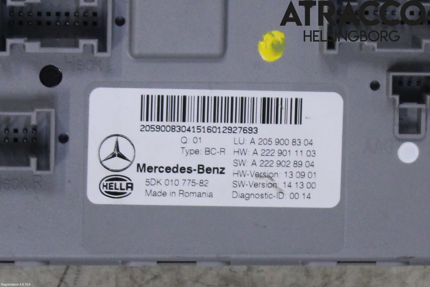 Mercedes-Benz MB C-KLASS (W205) 14-21 Styreenhet Øvrig