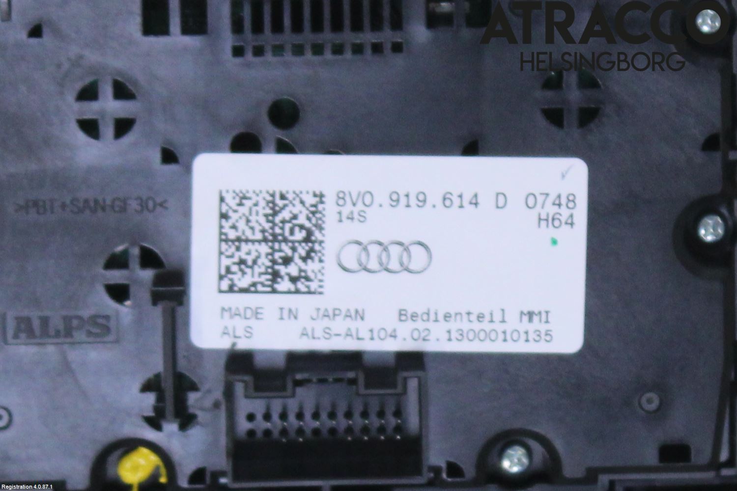 Audi A3/S3 8V 13-20 Bryter Cruisekontroll