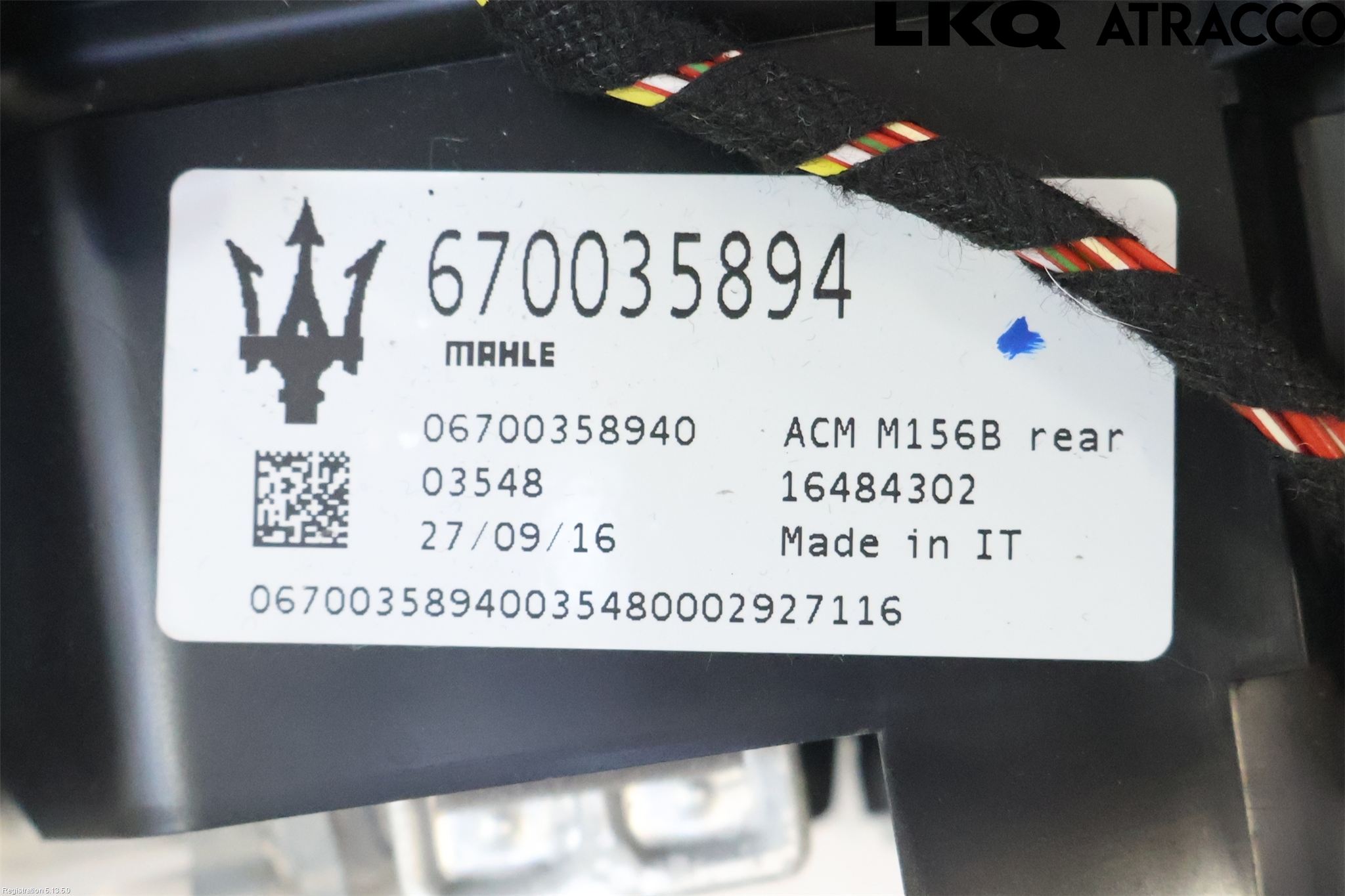 Maserati QUATTROPORTE Varmeapparat Viftemotor