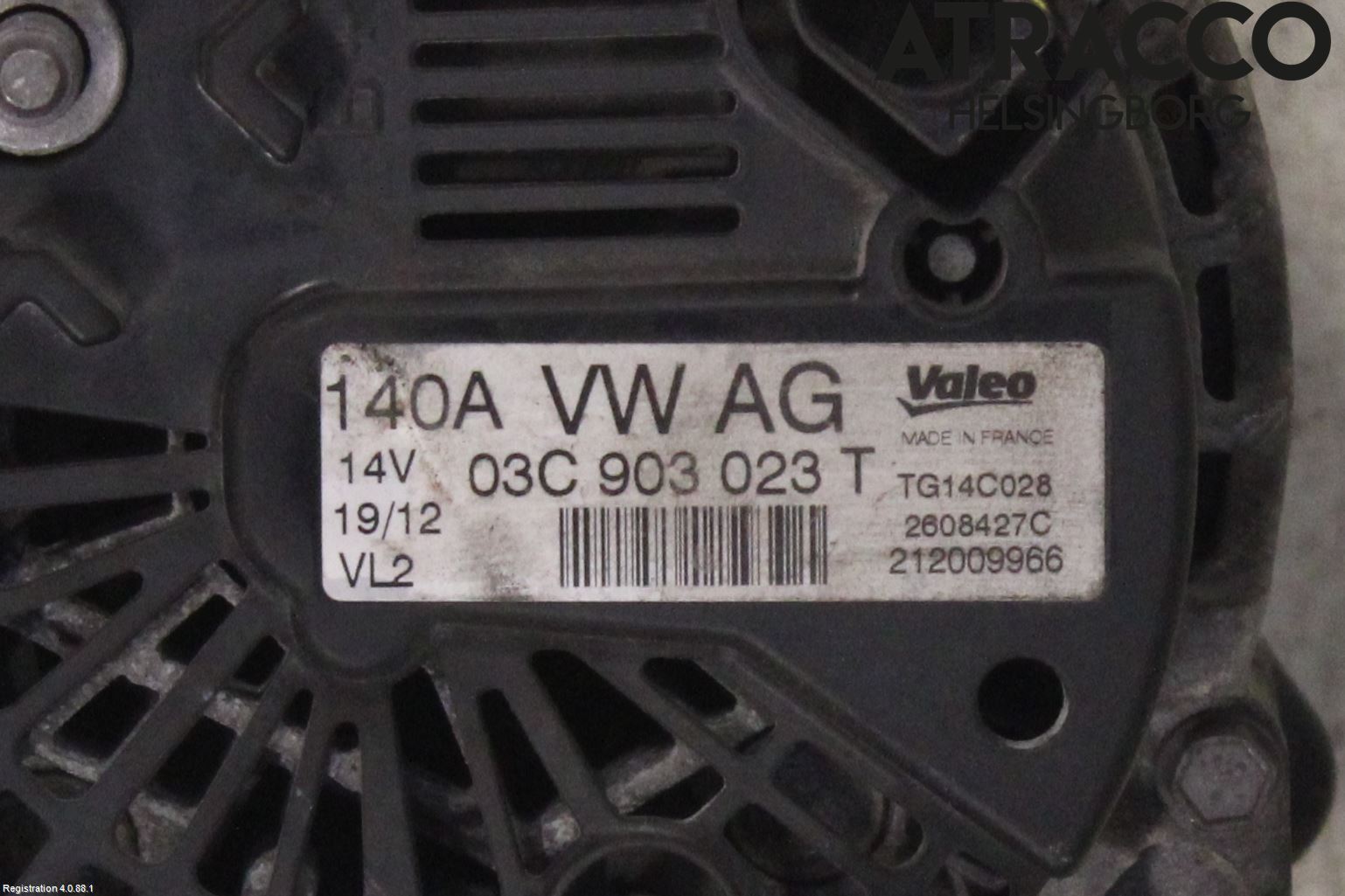 Volkswagen VW TOURAN 10-15 Dynamo