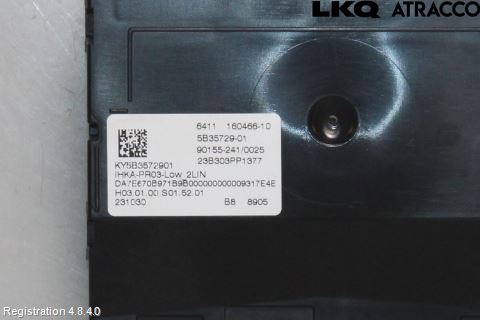 BMW 1 F40 19- Varme Ac Betjening-Display