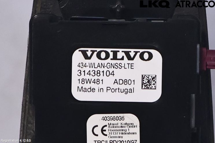 Volvo V60 CROSS COUNTRY 19- Stereo Antenne Radio-Tv