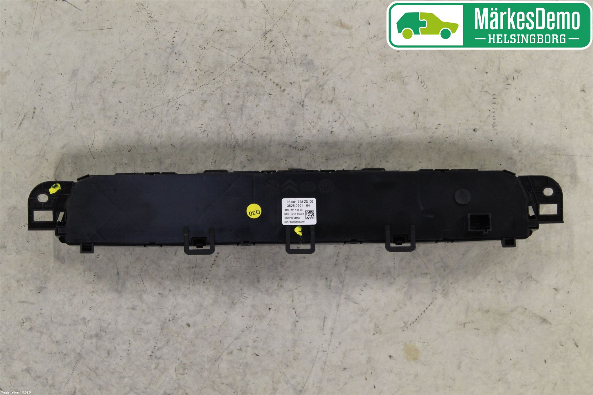 Peugeot TRAVELLER/E-TRAVELLER 16- Varme Ac Betjening-Display