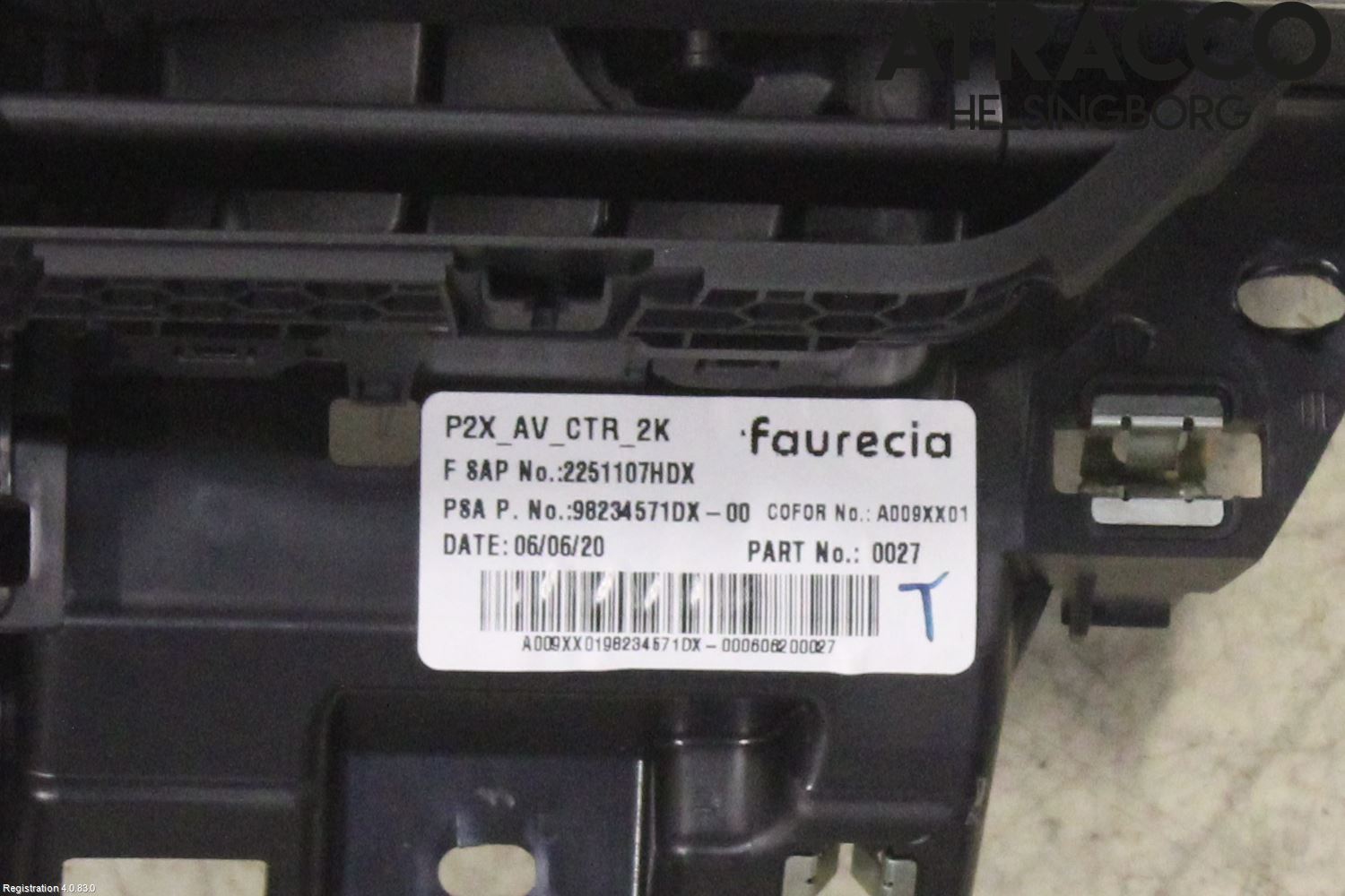Peugeot 208/E-208 20- Dashbord Kanal - Dyse