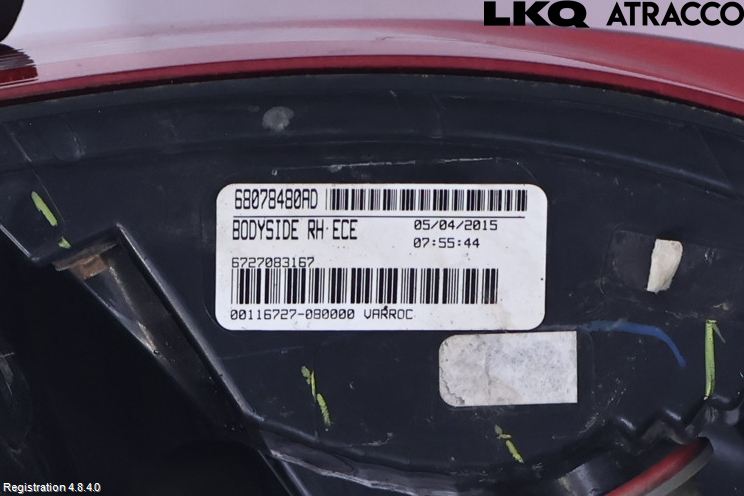 Fiat FREEMONT Baklykt Høyre