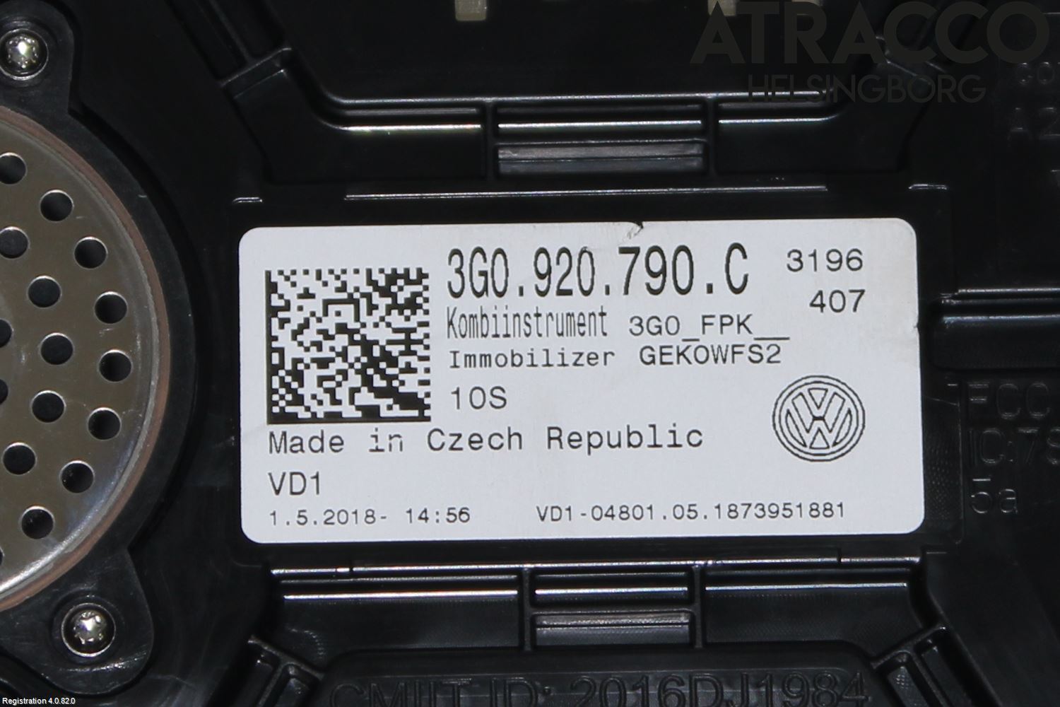 Volkswagen VW PASSAT 15-19 Instr Kombinert