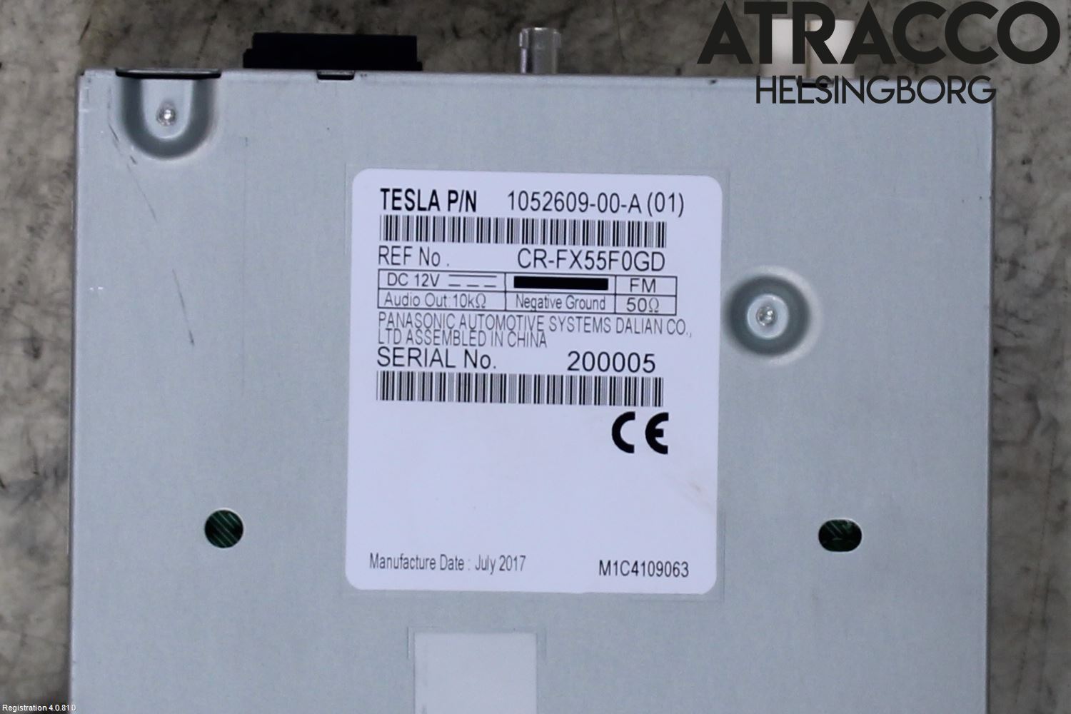 Tesla MODEL X 16- Stereo Radio