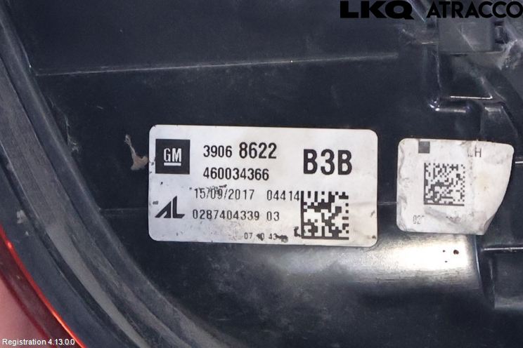 Opel CORSA E 15-19 Baklykt Venstre