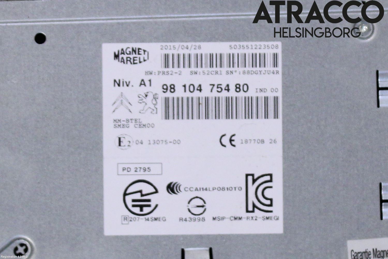 Peugeot 308 14-21 Stereo Radio