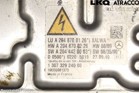 Mercedes-Benz MB C-KLASS (W204) 07-15 Styreenhet Xenon
