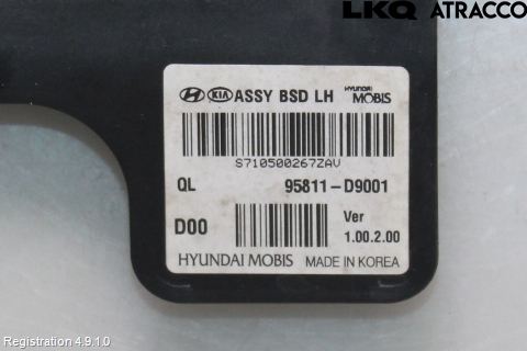Kia SPORTAGE (QL) 16-21 Sensor Kollisjonsbeskyttelse
