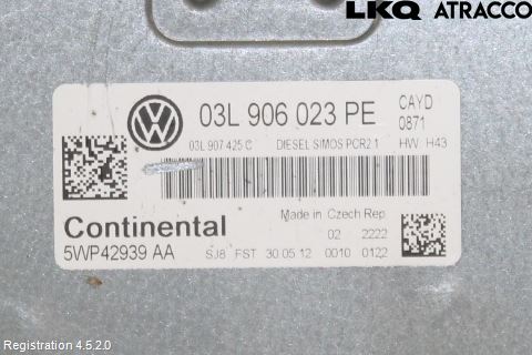 Volkswagen VW CADDY 11-15 Styreenhet Dieselpumpe